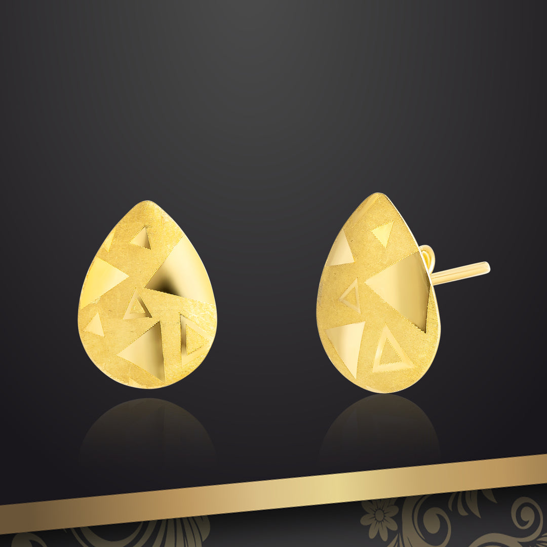 18K Real Gold Fine Drop Earrings