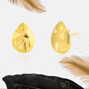 18K Real Gold Fine Drop Earrings