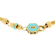 18K Real Gold Elegant Skye Blue Bracelet