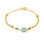 Load image into Gallery viewer, 18K Real Gold Elegant Skye Blue Bracelet
