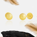Load image into Gallery viewer, 18K Real Gold Ball Screw Earring Set

