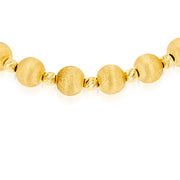 18K Real Gold Adjustable Ball Seed Bracelet