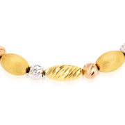 18K Real Gold Adjustable Multi Color Ball Seed Bracelet
