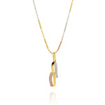 Load image into Gallery viewer, 18K Real Gold TRI Color Necklace
