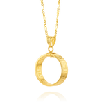 Load image into Gallery viewer, 18K Real Gold Round Figaro Necklace
