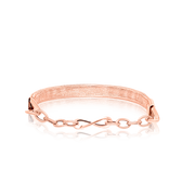 18K Real Gold 3 Color Elastic Bangle Set