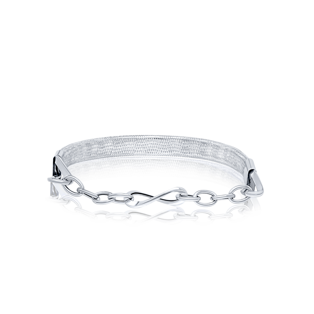 18K Real Gold 3 Color Elastic Bangle Set