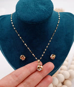 Load image into Gallery viewer, 18K Real Gold Knot Jewelry Set
