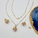 Load image into Gallery viewer, 18K Real Gold Knot Jewelry Set
