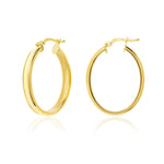 Load image into Gallery viewer, 18K Real Gold Oval Earrings

