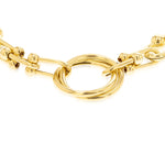 Load image into Gallery viewer, 18K Real Gold U-Link Circle Bracelet
