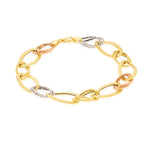 Load image into Gallery viewer, 18K Real Gold Multi Color Oval Linked Bracelet