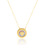 Load image into Gallery viewer, 18K Real Gold Round V.R.C Necklace
