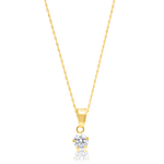 Load image into Gallery viewer, 18K Real Gold Flower Stone Necklace

