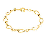 Load image into Gallery viewer, 18K Real Gold Twisted Linked Bracelet