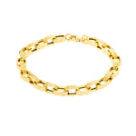Load image into Gallery viewer, 18K Real Gold Thick Linked Bracelet