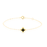Load image into Gallery viewer, 18K Real Gold Black Star Bracelet
