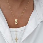 Load image into Gallery viewer, 18K Real Gold Elegant Mama Mary Cross Necklace
