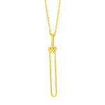 Load image into Gallery viewer, 18K Real Gold Long U-Link Necklace