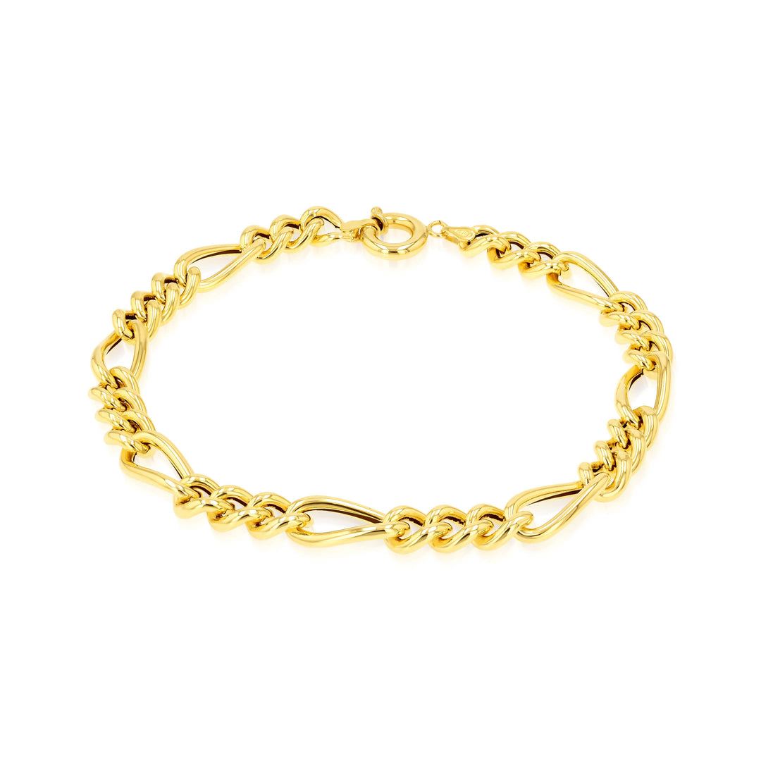 18K Real Gold Elegant Linked Bracelet