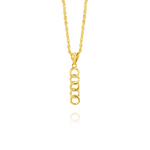 Load image into Gallery viewer, 18K Real Gold Hanging Circles Necklace
