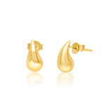 Load image into Gallery viewer, 18K Real Gold Curved Drop Earring Set
