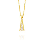 Load image into Gallery viewer, 18K Real Gold Stone Necklace
