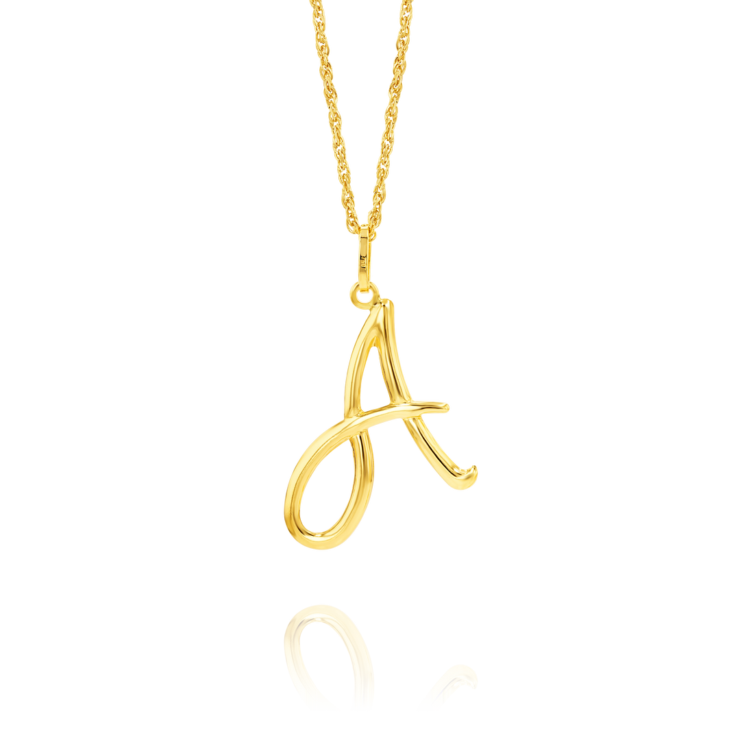 Letter a 2025 gold chain