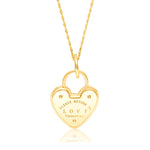 Load image into Gallery viewer, 18K Real Gold T.F Love Heart Necklace
