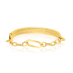 Load image into Gallery viewer, 18K Real Gold Elastic Linked Bangle
