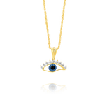 Load image into Gallery viewer, 18K Real Gold Eye Necklace
