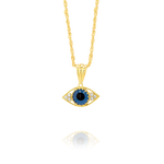 Load image into Gallery viewer, 18K Real Gold Eye Necklace
