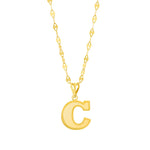 Load image into Gallery viewer, 18K Real Gold Letter C Necklace