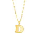 Load image into Gallery viewer, 18K Real Gold Letter D Necklace
