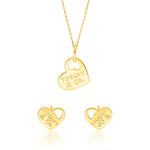 Load image into Gallery viewer, 18K Real Gold T.F Heart Jewelry Set

