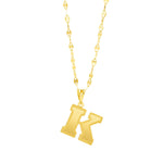 Load image into Gallery viewer, 18K Real Gold Letter K Necklace