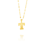 Load image into Gallery viewer, 18K Real Gold Letter T Necklace