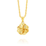 Load image into Gallery viewer, 18K Real Gold Knot Necklace