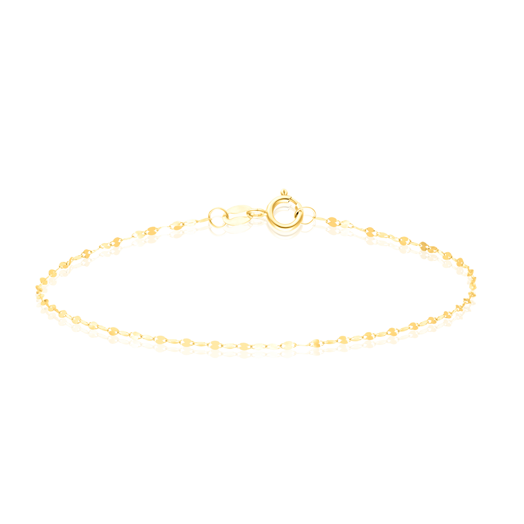 18K Real Gold Thin Bracelet