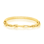 Load image into Gallery viewer, 18K Real Gold Elastic Linked Bangle
