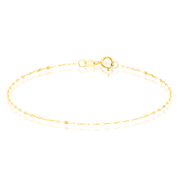 18K Pure Gold Thin Mirror Bracelet Talagold