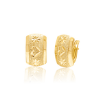 Load image into Gallery viewer, 18K Real Gold Curved Clip Earring Set
