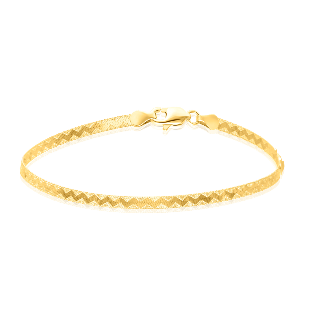 18K Real Gold Elastic Bracelet