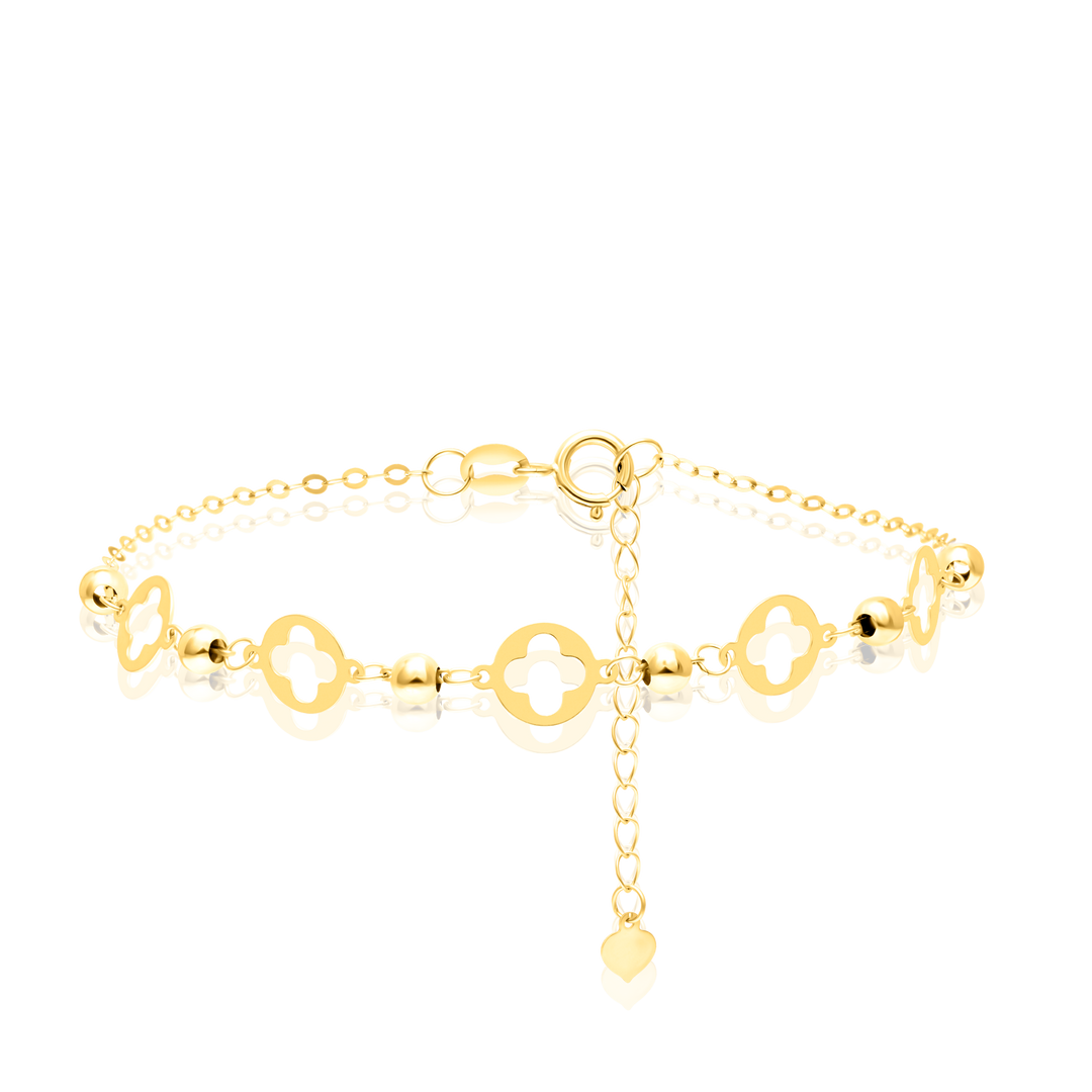 18K Real Gold Flower Seed Bracelet