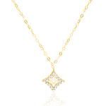 Load image into Gallery viewer, 18K Real Gold Stone Star Necklace
