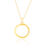 Load image into Gallery viewer, 18K Real Gold Twisted Round Necklace
