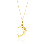 Load image into Gallery viewer, 18K Real Gold Dolphin Necklace
