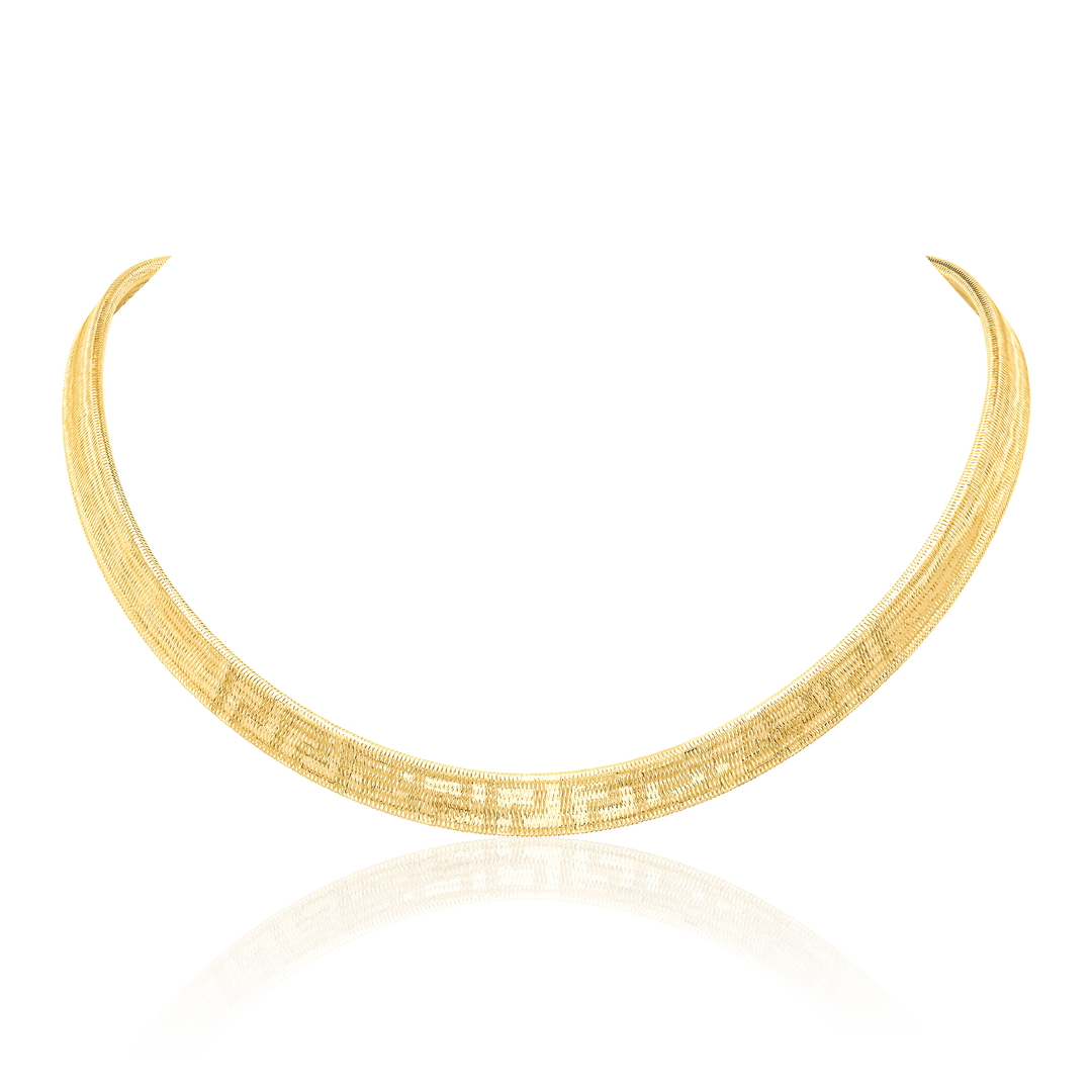 18K Real Gold Elastic Necklace