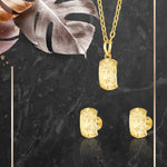 Load image into Gallery viewer, 18K Real Gold Curved Square Screw Jewelry Set
