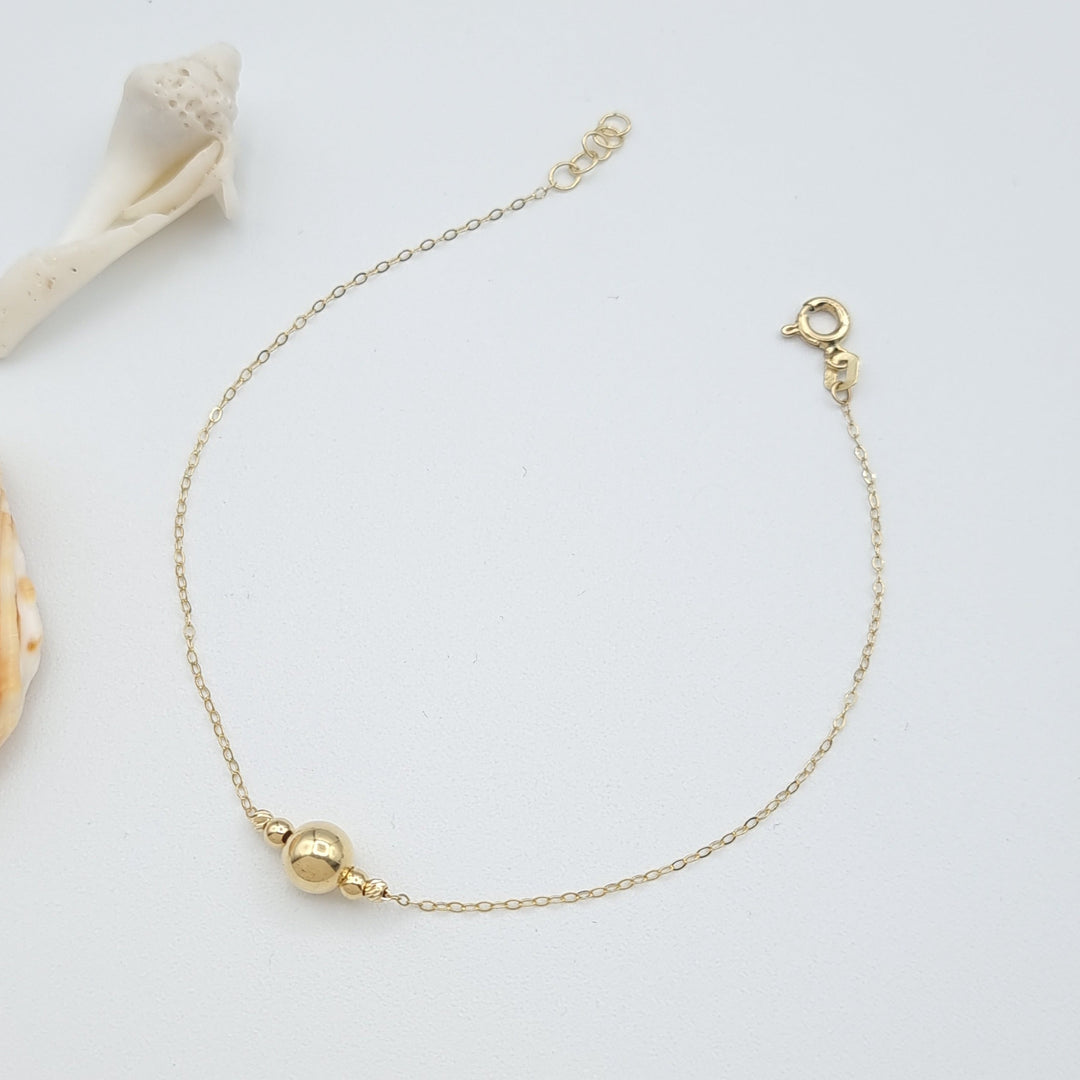 18K Real Gold Seed Bracelet